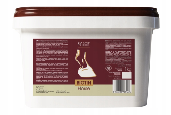 Biotin Horse 1000 g zdrowe kopyta i sierść u koni