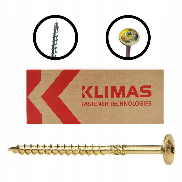 

Wkręty Ciesielskie Talerzowe 8x240 Torx Bit Udar