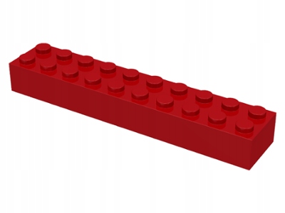 

Lego 3006 Klocek 2x10 czerwony Nowy (6g)