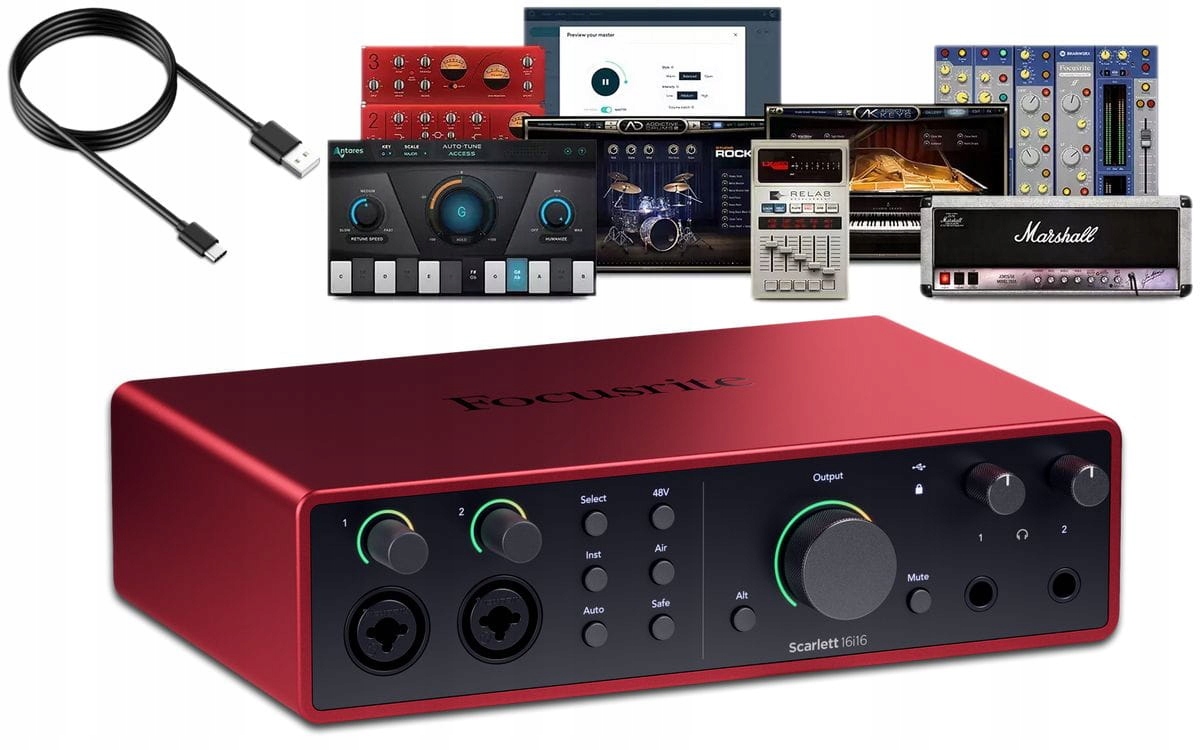 Focusrite Scarlett 16i16 4TH Gen Audio Rozhranie Softvérový Balík