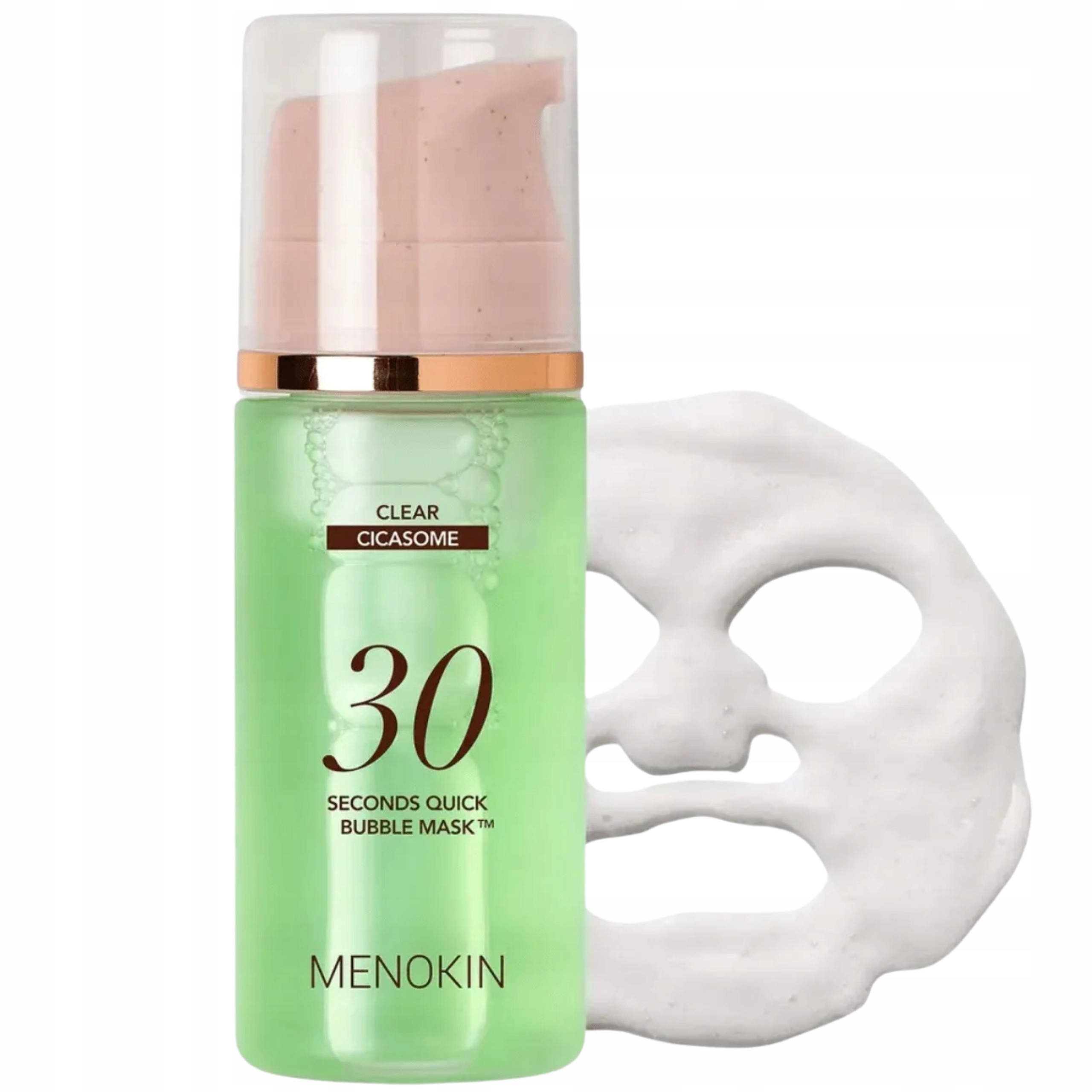 Maska bąbelkowa Kojąca Menokin 30 Seconds Quick Bubble Mask Clear 95ml