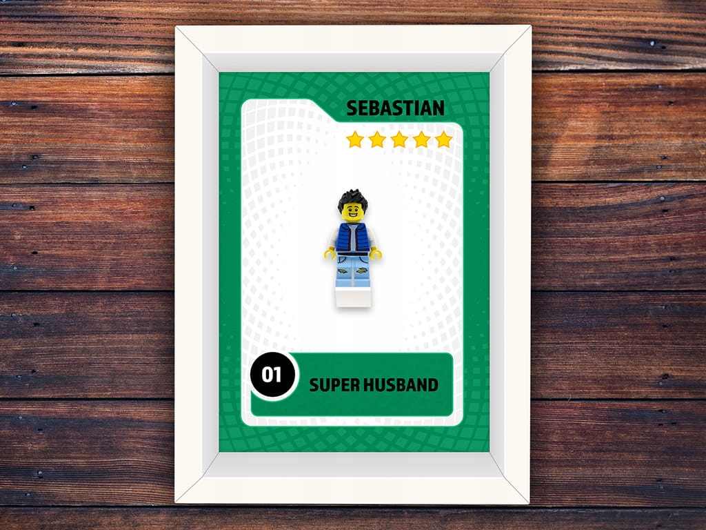 Personalizovaná figurka Rámeček vytvořte si vlastní figurku z Lego dílů
