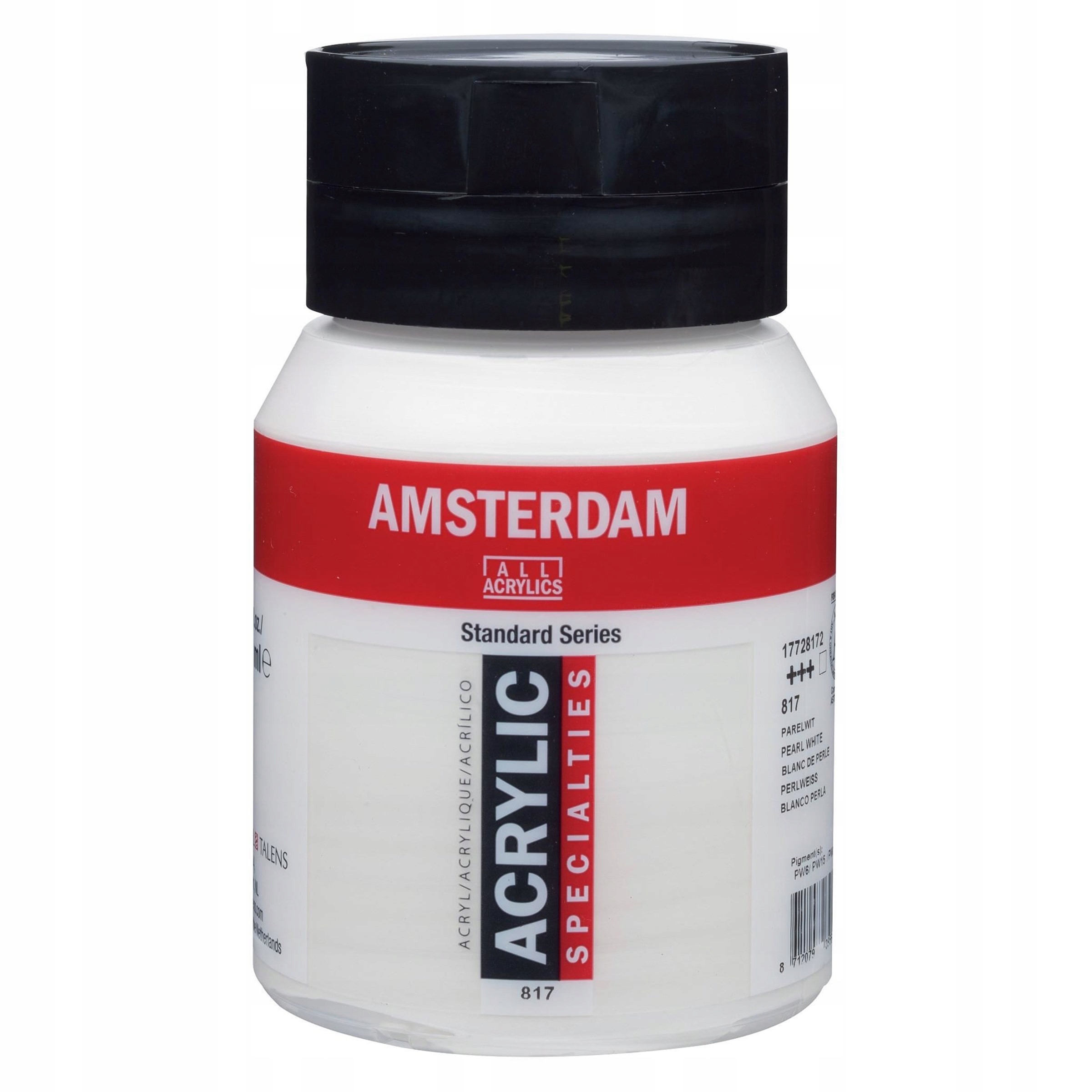 Barva akrylová Amsterdam Pearl White, 500 ml