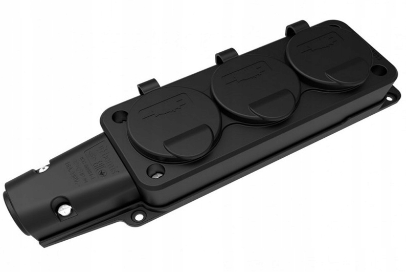 

Rozgałęźnik Trójnik Gumowy Listwa 3x230V Schuko