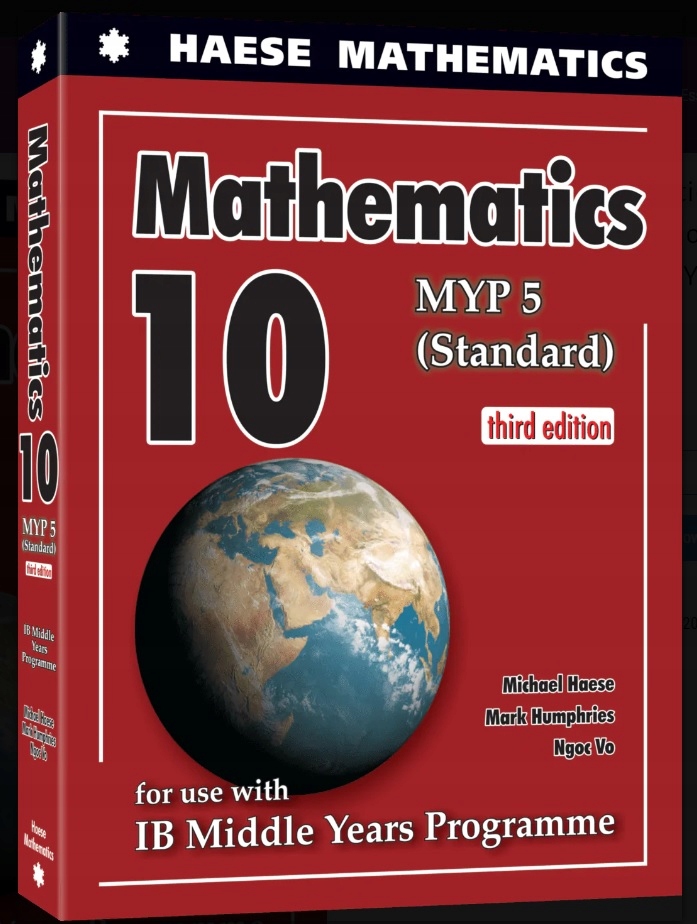 Mathematics 10 Standard. Myp 5 Standard