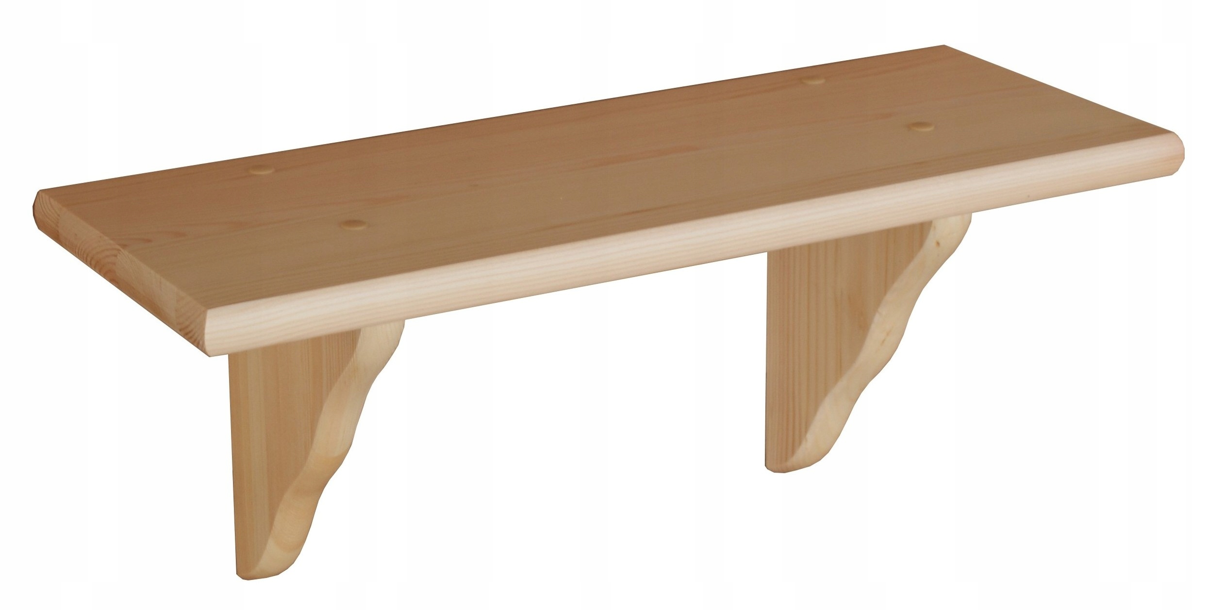 PÓŁKA ŚCIENNA WISZĄCA DREWNIANA PROSTA NA KSIĄŻKI 60 CM SOSNA