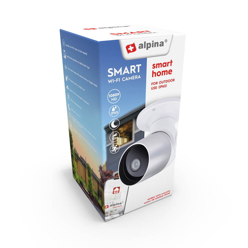 Alpina Hd venkovní kamera Wi-FI bílá 1080P