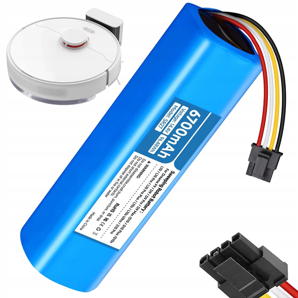 Baterie 14.4 V 6700 Mah Pro Vysavač Xiaomi S Ochranou Proti Propadnutí