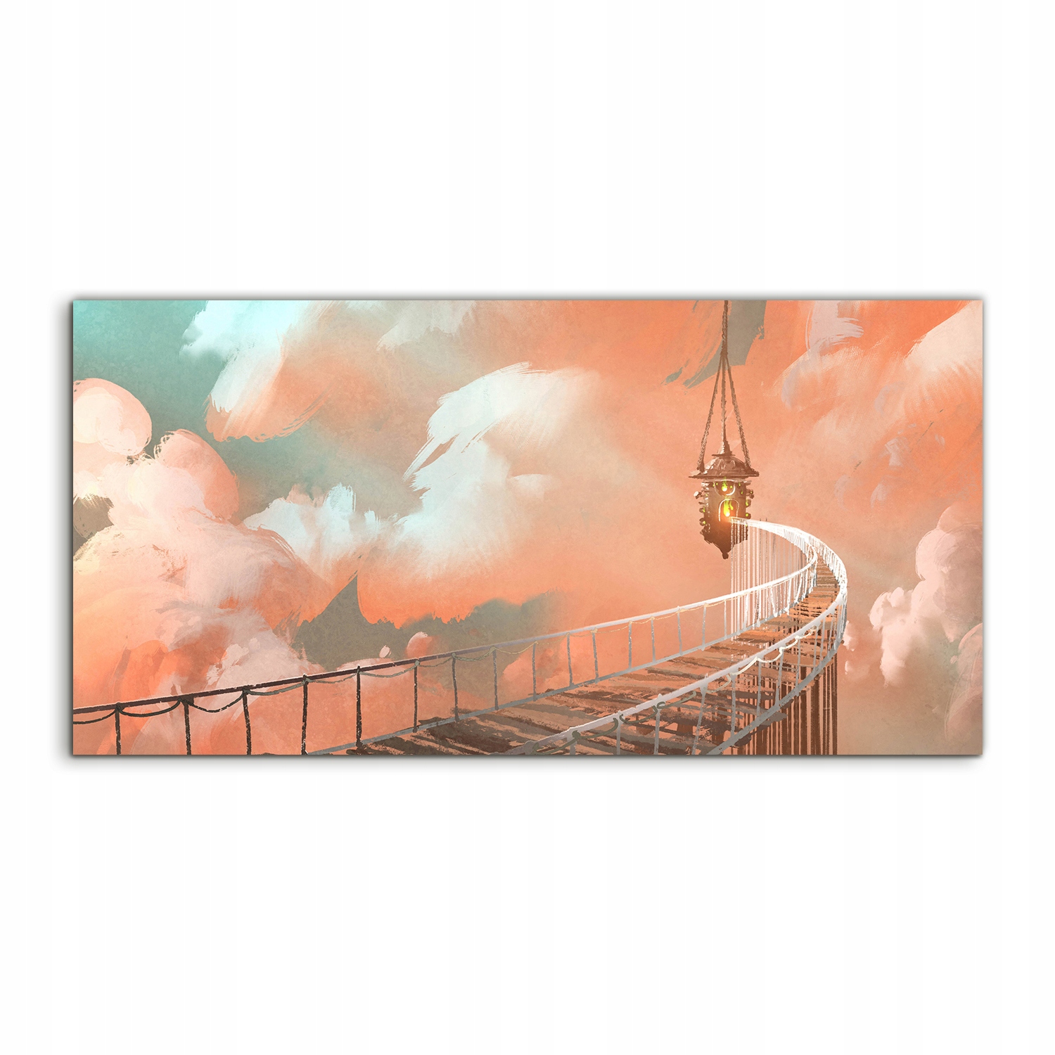 

Obraz akryl 140x70 na prezent Lina Most Latarnia