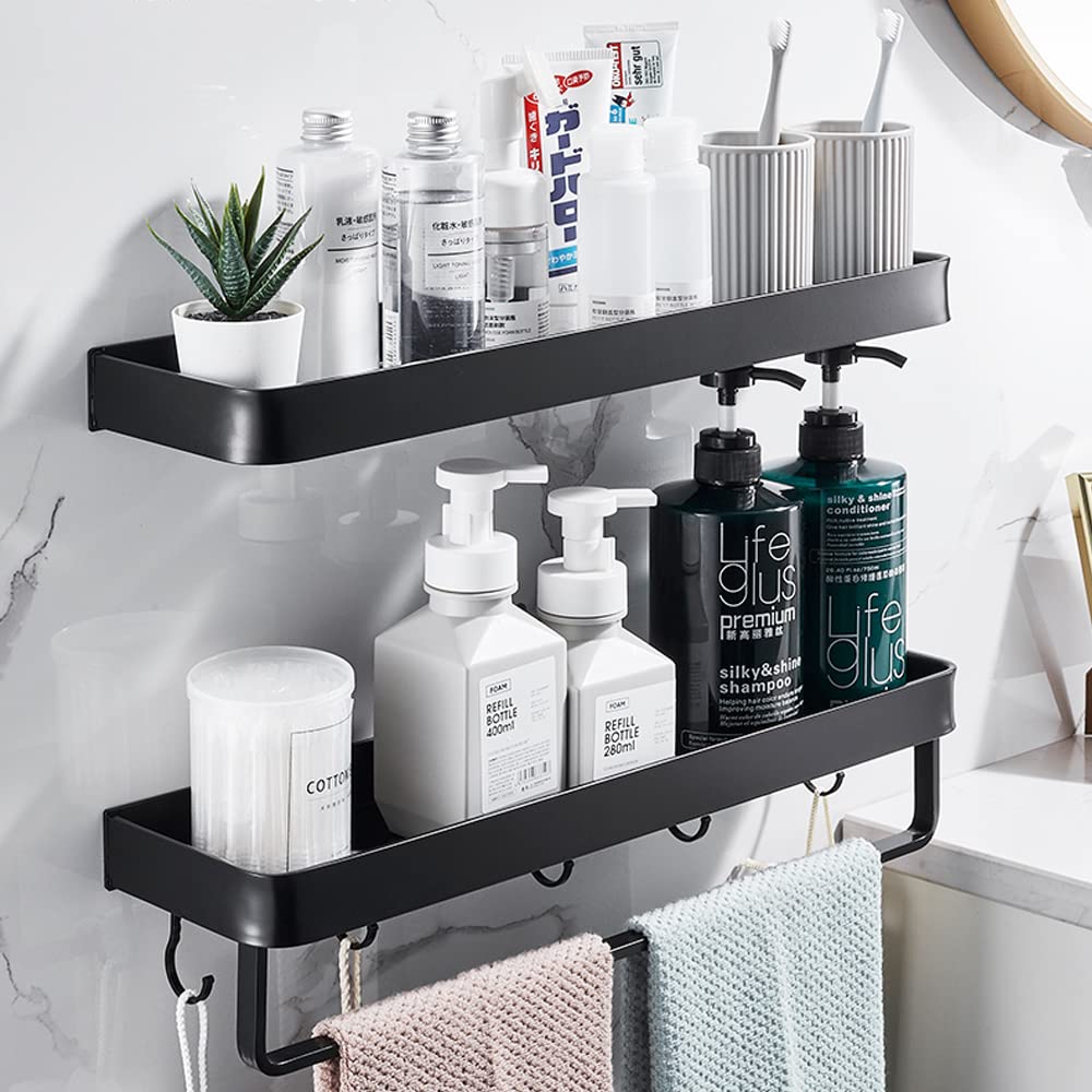 2x Závěsná Koupelnová Polička bez vrtání 50 cm