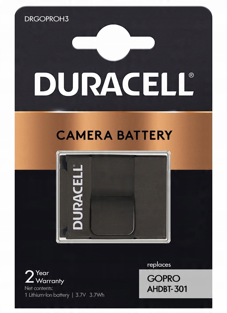 

Bateria Duracell AHDBT-301 do GoPro Hero 3 3+