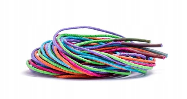 Koraliki w tubie różowo-żółto-czerwone Marka Woodyland