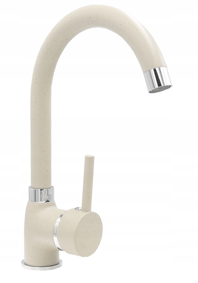 Kuchyňská baterie pro dřez jednopáková stojící kohout Beta béžová