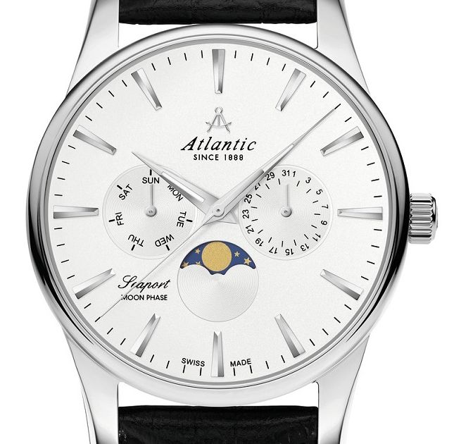 Atlantic Seaport Moon Phase 56550.41.21 41,00mm Ronda 706.1