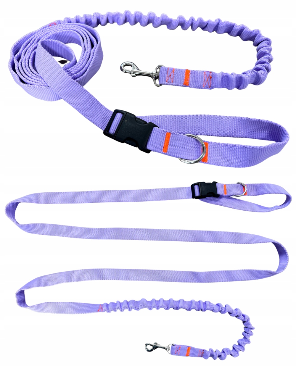 Vodítko pro psa s tlumičem 280 cm Vřes Regulovatelná Sportovní