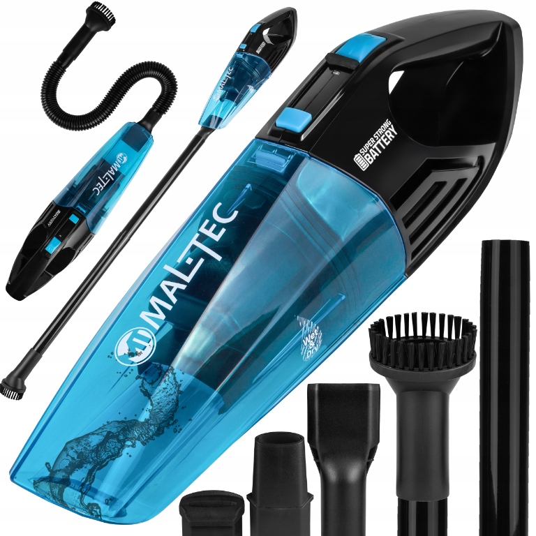 Odkurzacz Ręczny Bezprzewodowy Akumulatorowy Samochodowy Czyści Na Mokro