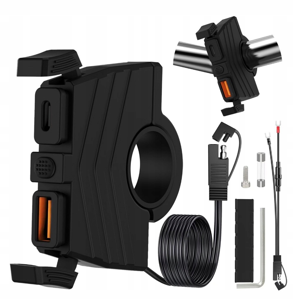Ładowarka Motocyklowa Gniazdo Usb QC3.0 Usb-c Pd Motocykl Szybkie