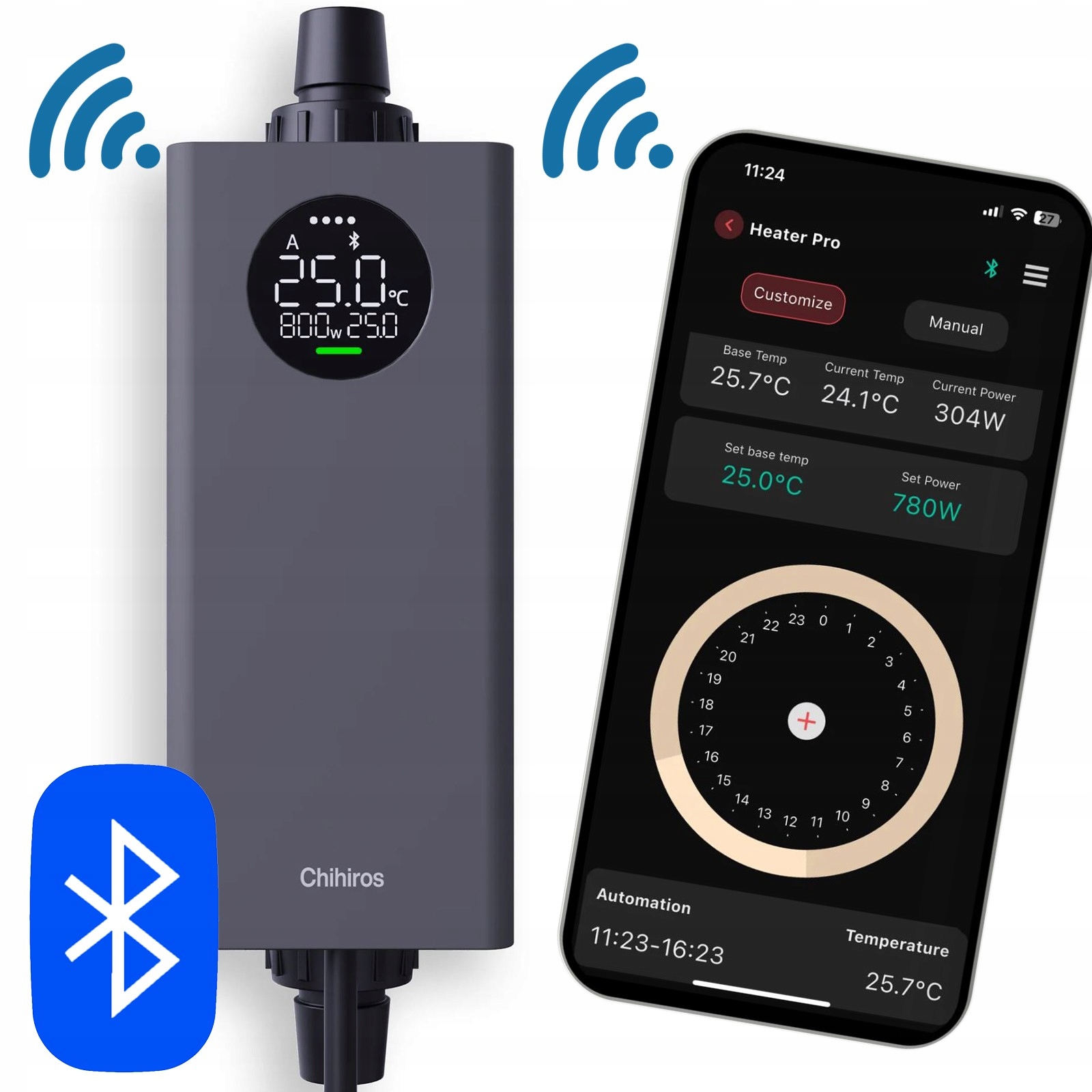 Levně Inteligentní Ohřívač Pro 10–1000W Led Aplikace, Stabilní Teplota, Montáž Na Hadici