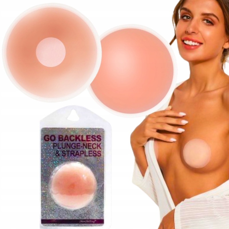 SILIKONOWE NAKŁADKI NA SUTKI NASUTNIKI PRZYKLEJANE DO BIUSTU