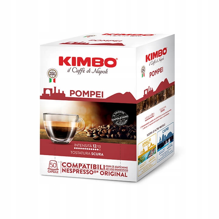 Levně Kapsle pro Nespresso Kimbo Pompei 50 Ks.