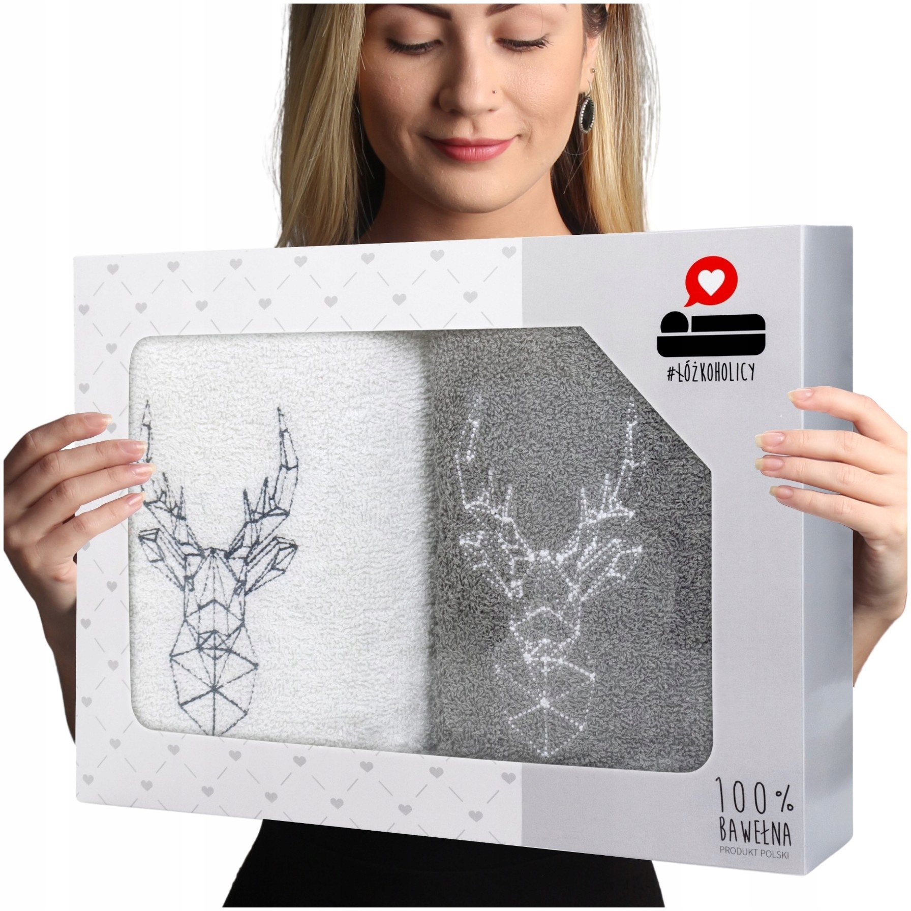 Sada osušek jako dárek z froté, 2 kusy, 70x140, Luba, sada