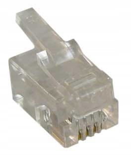 

Wtyk telefoniczny 4p4c typu Plug RJ9 2 szt.