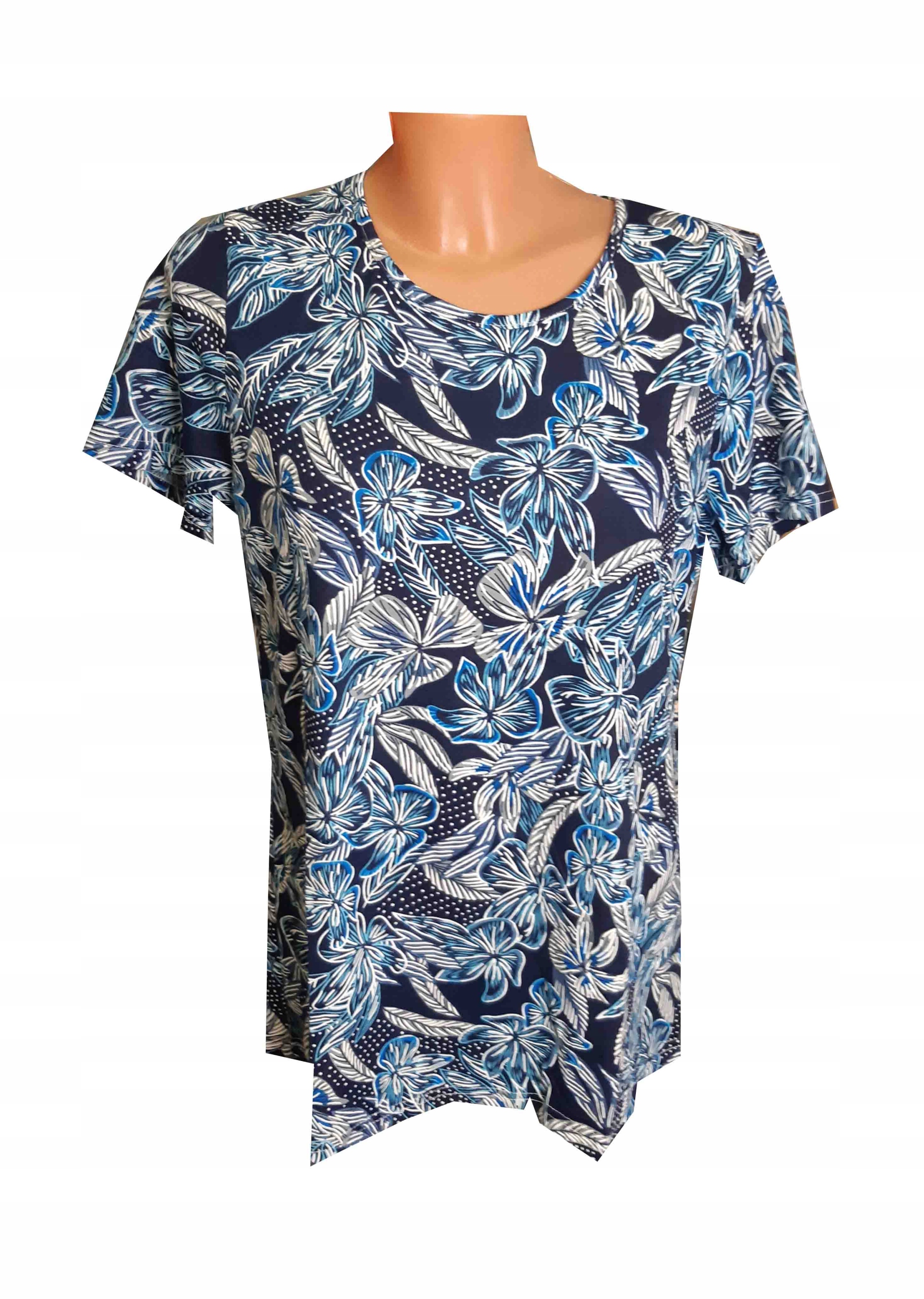 

Elegancka damska bluzka krótki rękaw kobieca XXXL