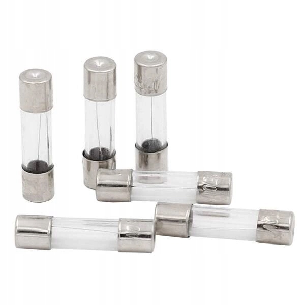 Zestaw 100szt. bezpieczników WTA Szklanych (5x20mm) - 10 rodzajów