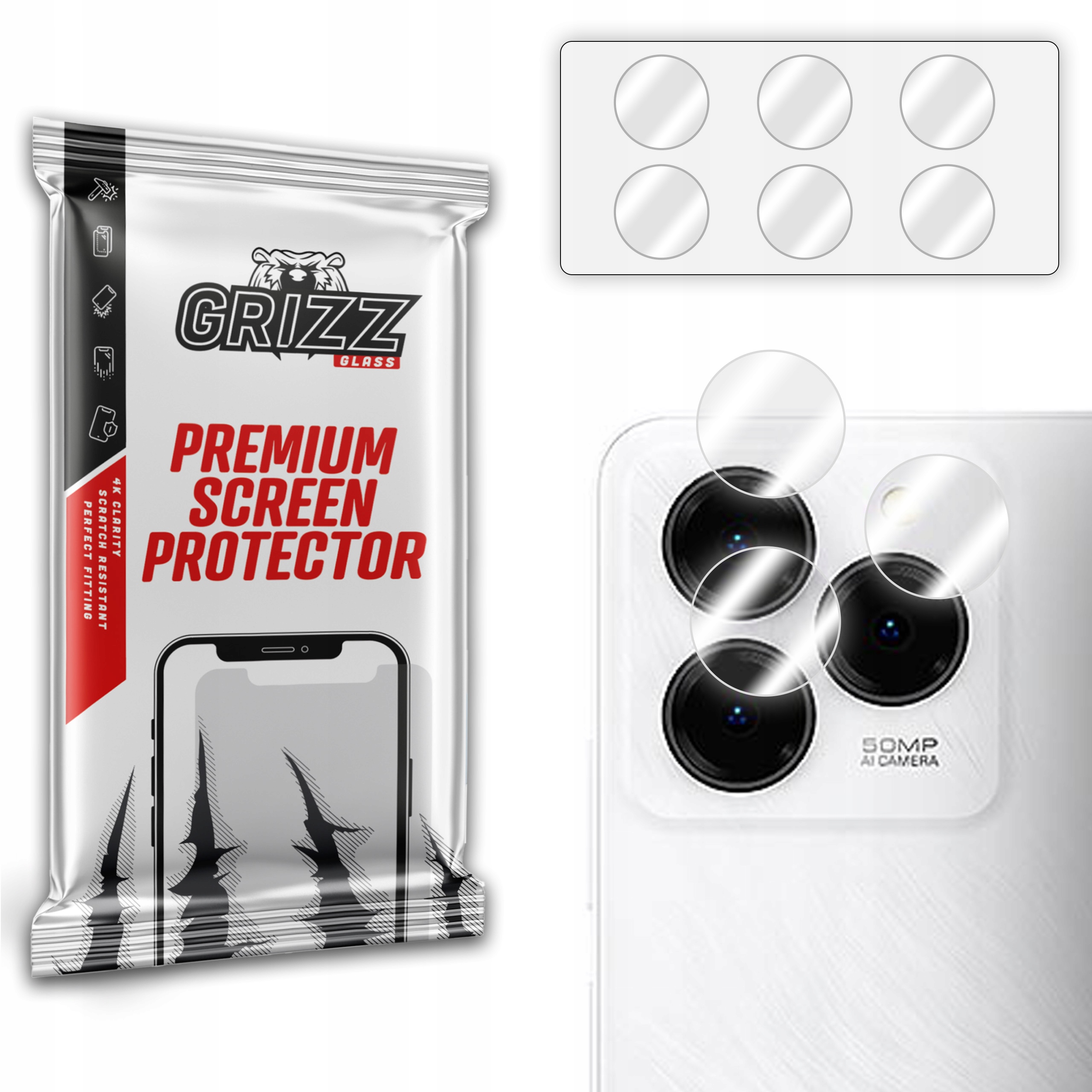 2-PAK Hybrydowe szkło ochronne na aparat do Ulefone Note 20 Pro