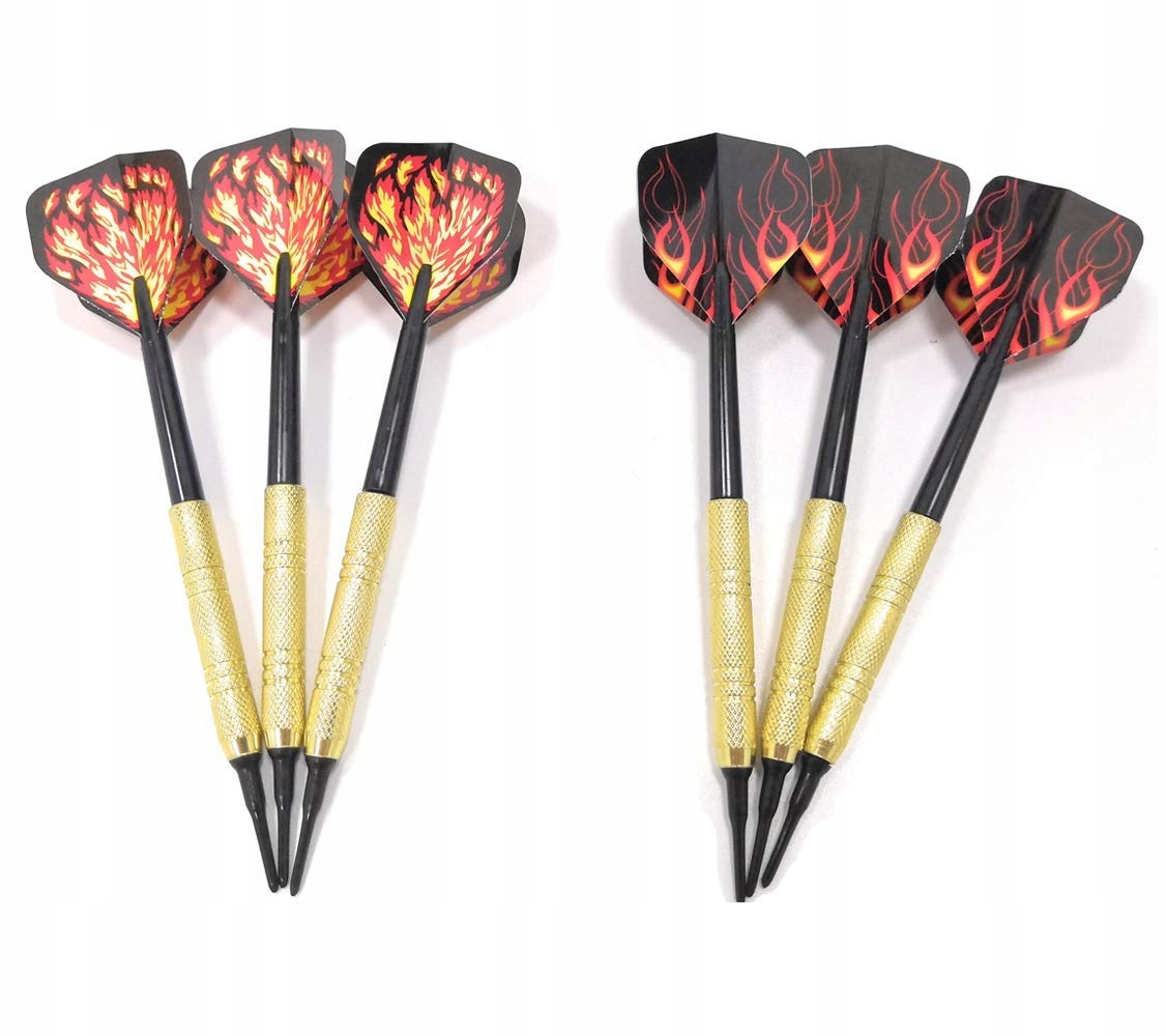 SINWIND ZESTAW 12 MIĘKKICH RZUTKÓW DO ELEKTRONICZNEJ TARCZY DARTS — miniatura 4