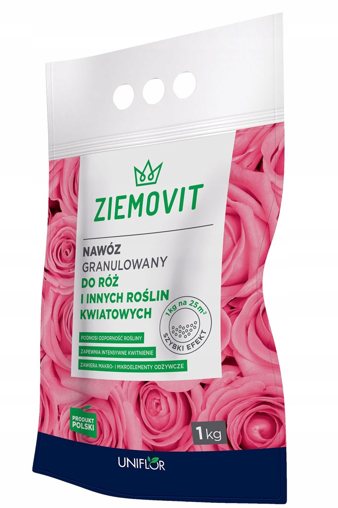 

Nawóz do róż i rośliny kwitnące 1kg/ 25m2 Ziemovit