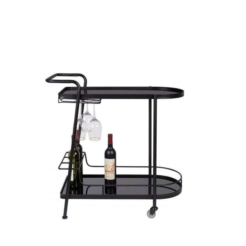 OUTLET Barek na kółkach, wózek GIULIA czarny DUTCHBONE