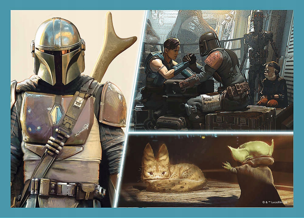TREFL PUZZLE 4W1 STAR WARS MANDALORIAN 207 ELEM. Liczba elementów 207