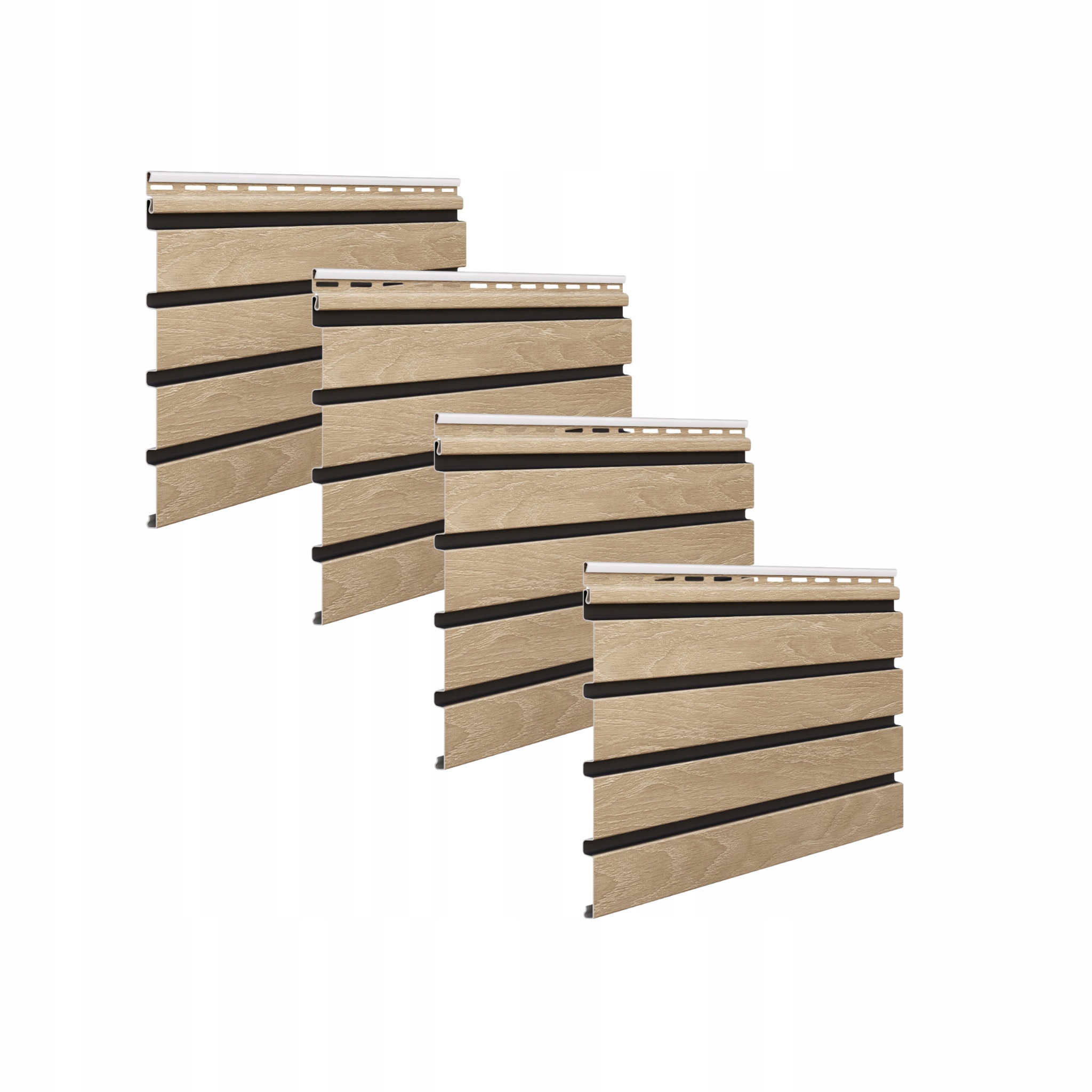 Vnější fasádní lamely 295 x 28,3 cm Lamel Vilo Fronto 4 ks