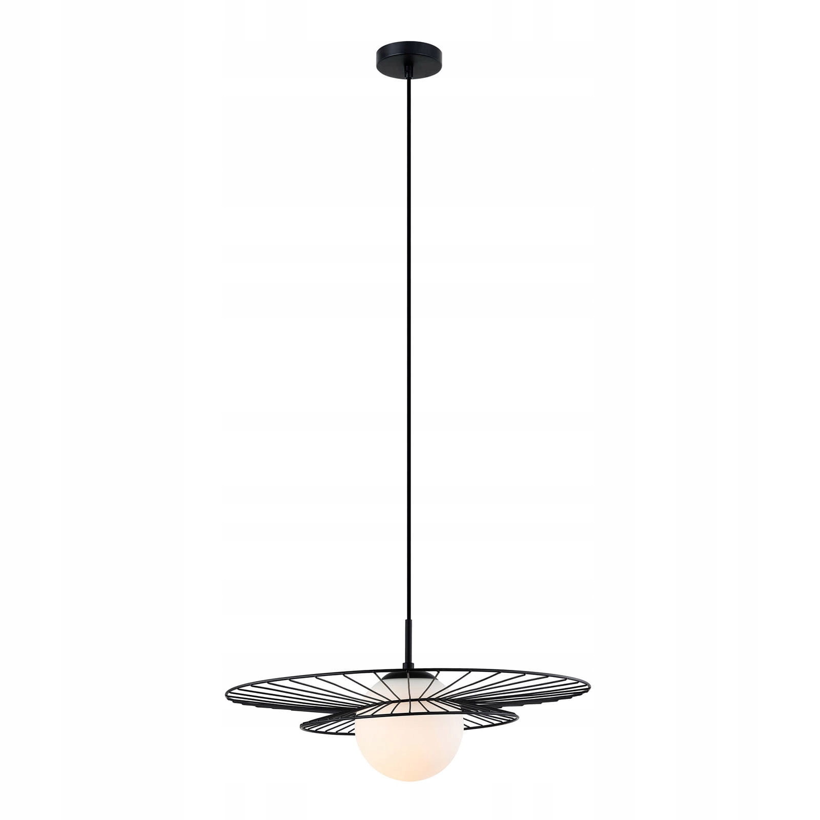 Závěsná lampa Italux Alison Led moderní černá