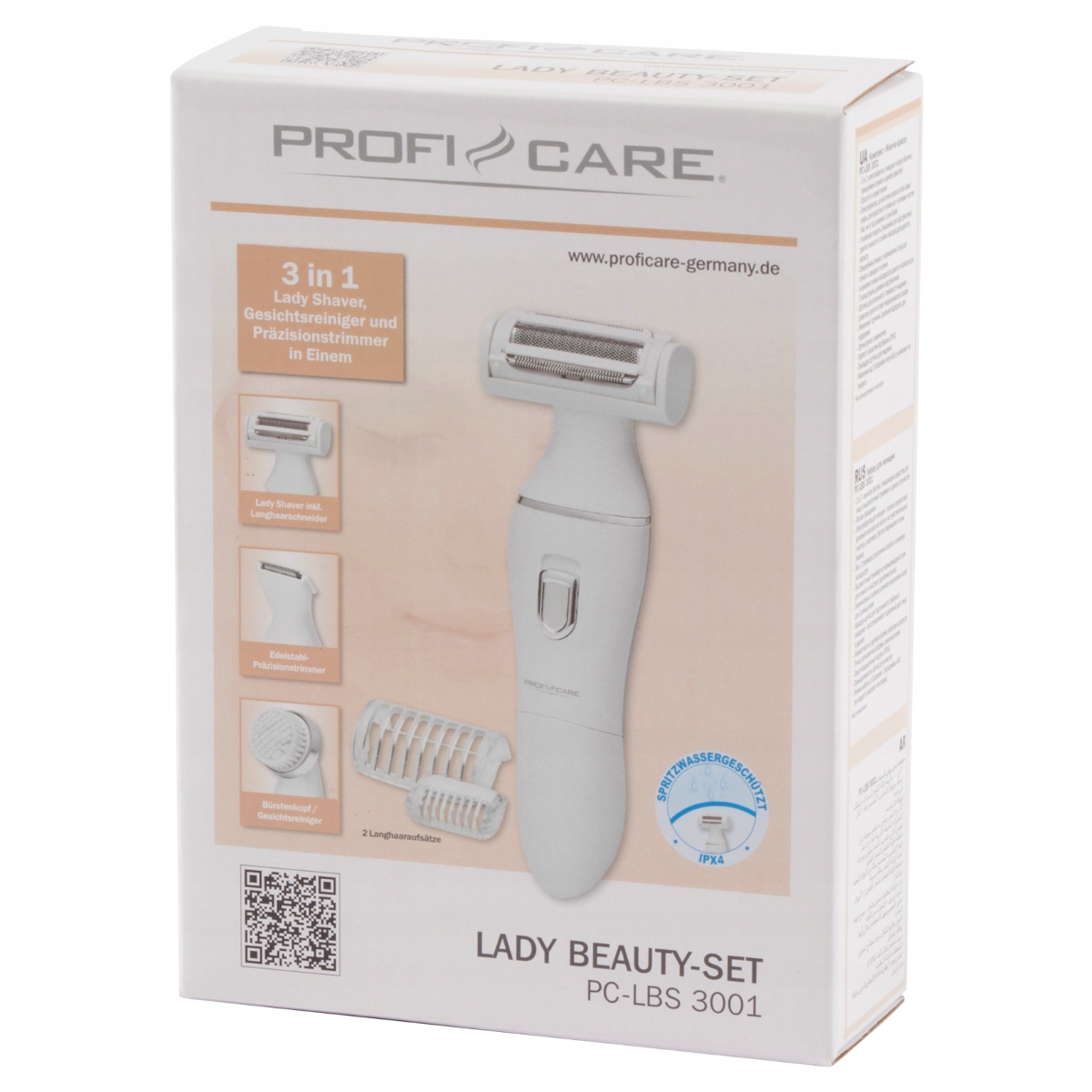 TRYMER GOLARKA DAMSKA ZESTAW DO PIELĘGNACJI CIAŁA Kolor dominujący biały