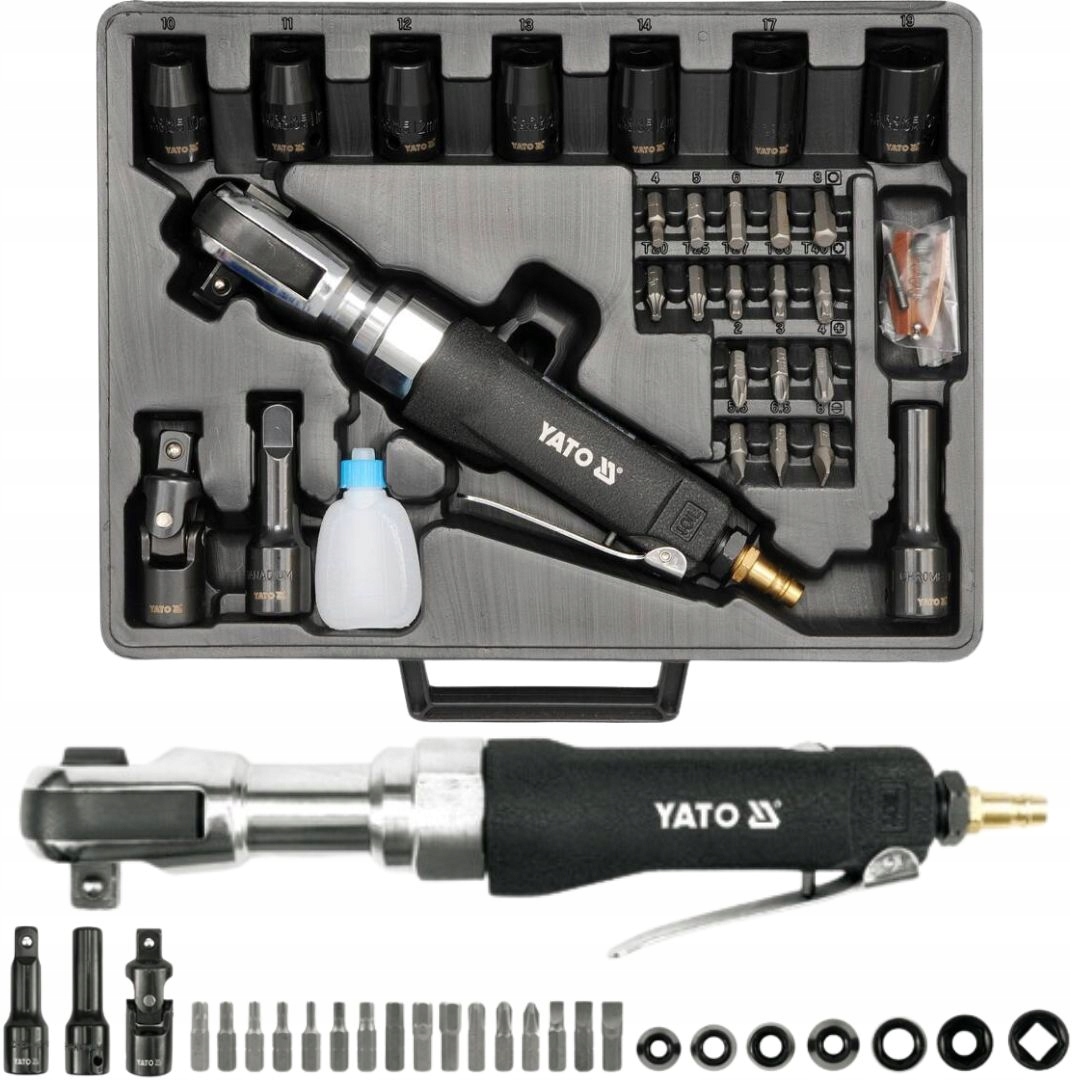 GRZECHOTKA PNEUMATYCZNA 1/2" 68NM AKCESORIA 264MM KOMPLET 30 ELEMENTÓW YATO