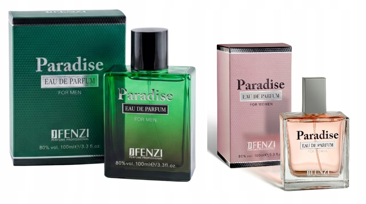 JFenzi Paradise For Men Women 2x100 ml parfémovaná voda