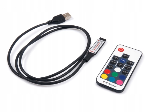 

Sterownik Rgb Radiowy Z Pilotem 5V Usb