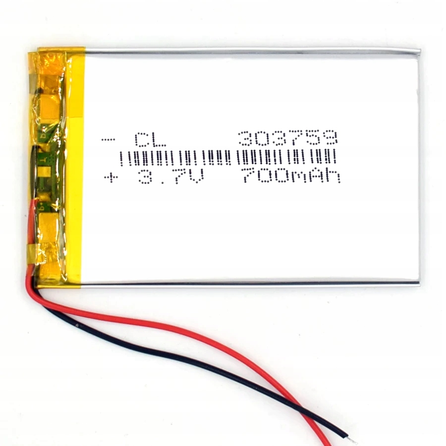

Bateria Li-Po Li-Poly Akumulator 700mAh 3.7V