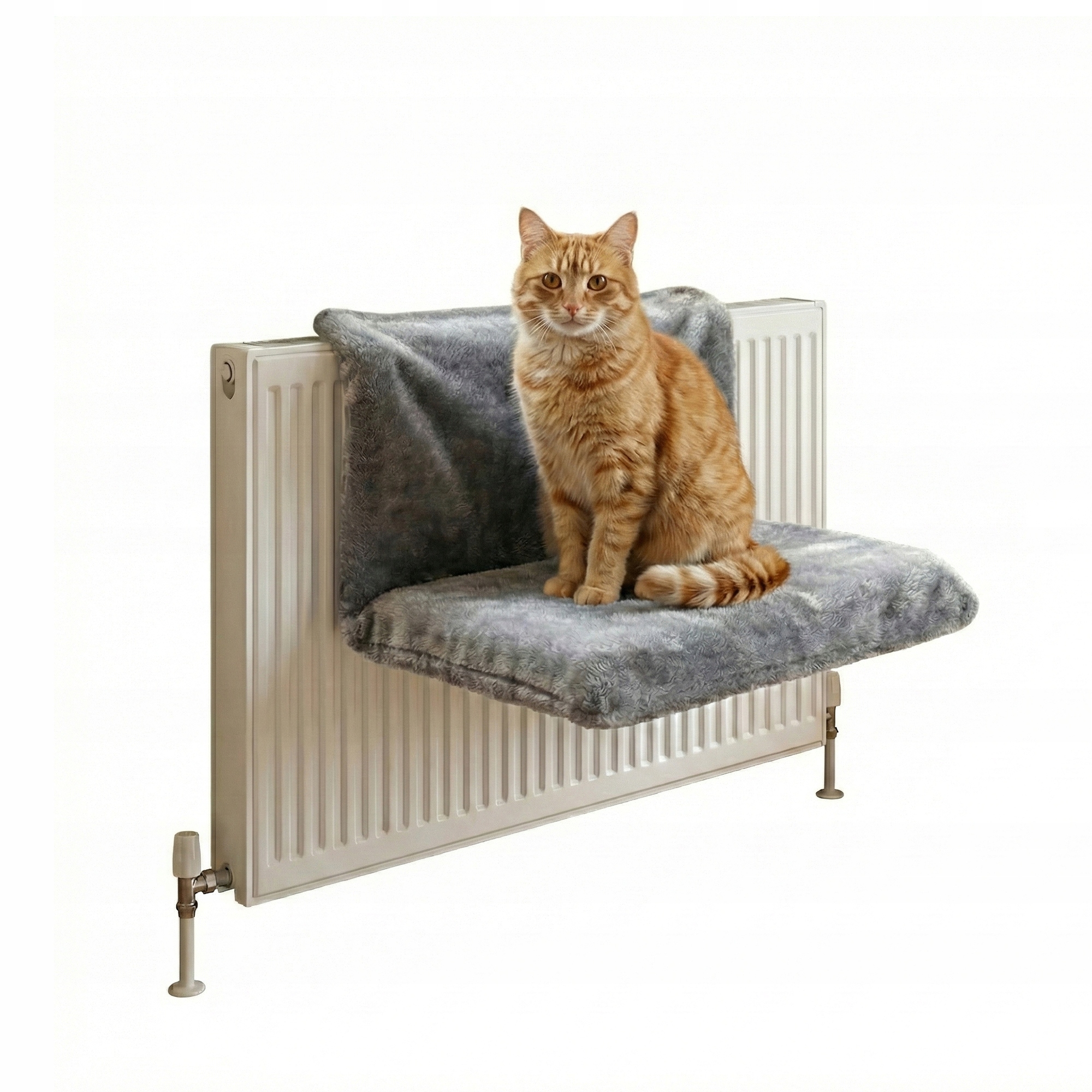 Levně Plyšová houpací síť pro kočky, pelíšek na radiátor