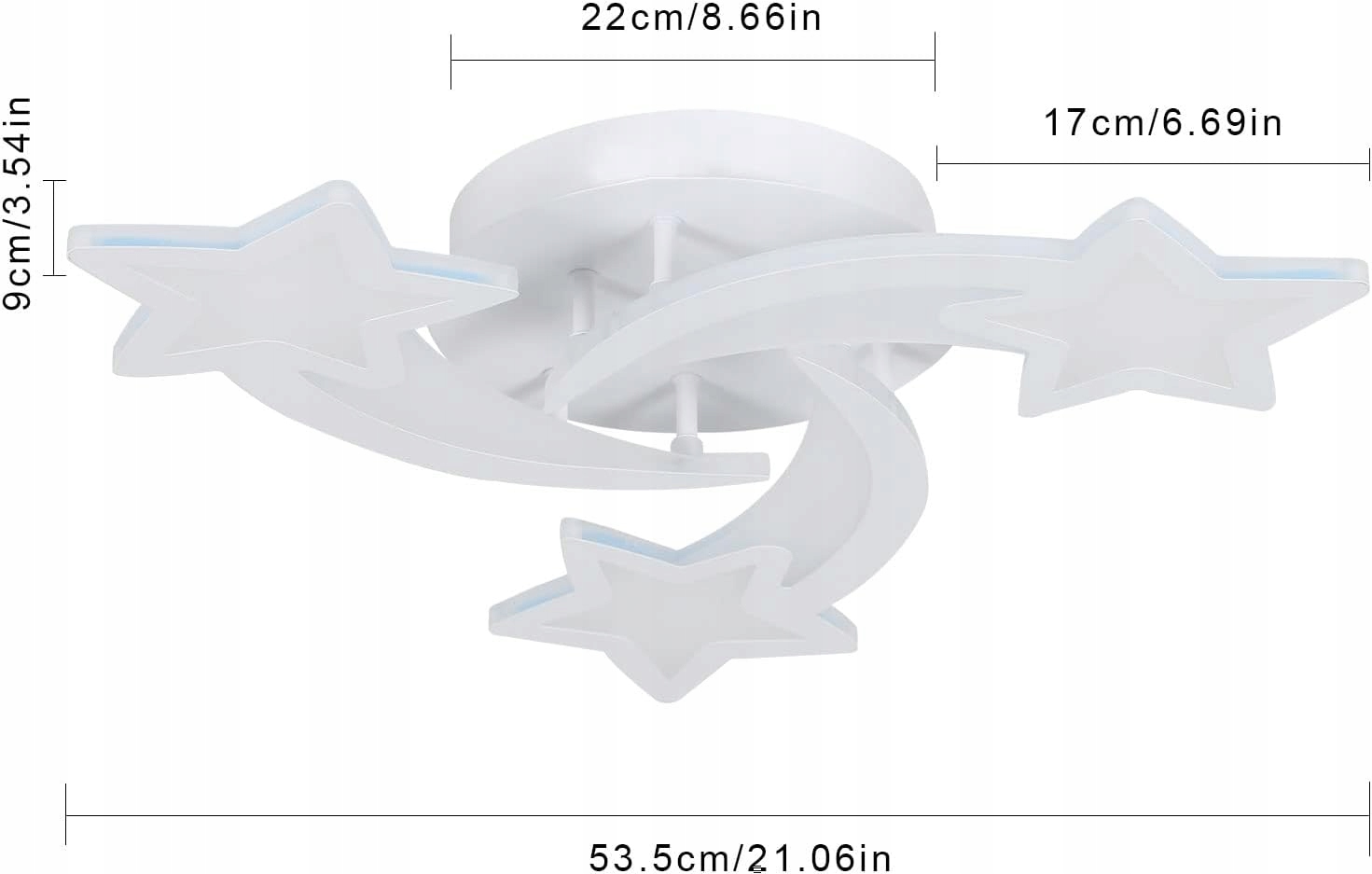 ŚCIEMNIALNA LAMPA SUFITOWA LED BIAŁA DO SALONU NOWOCZESNA+PILOT 30W Marka GOECO