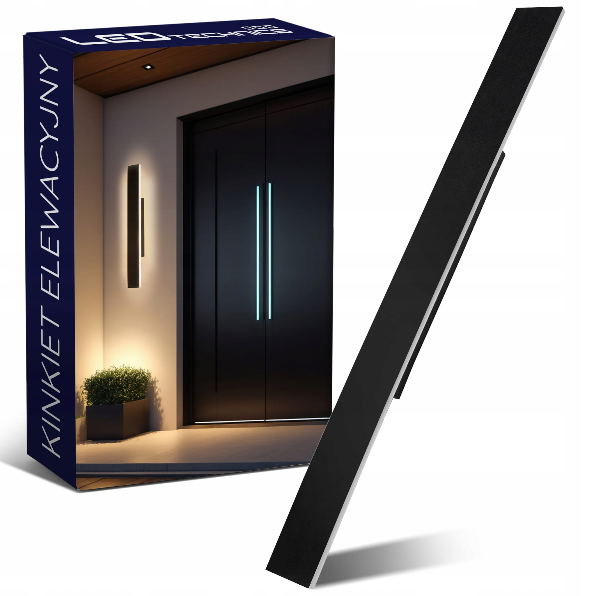 Lampa Ścienna Elewacyjna Ogrodowa Kinkiet Zewnętrzny IP65 27W Led CCD 90cm