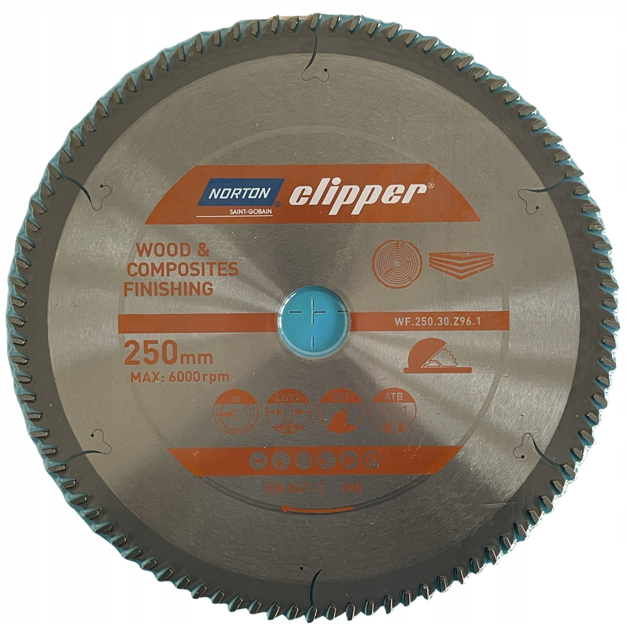 Finish kotouč Norton Clipper 70184608111 pro dřevo a kompozity 250 mm 96T