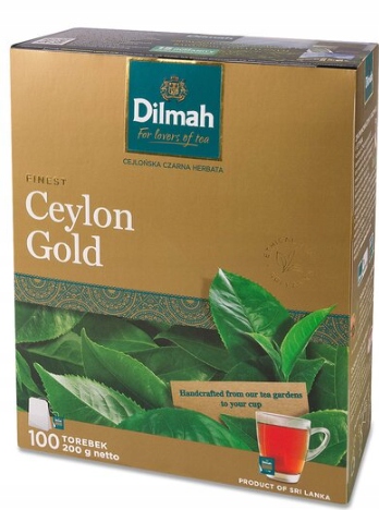 6 Sztuk Dilmah Herbata Ekspresowa Ceylon Gold 100TB