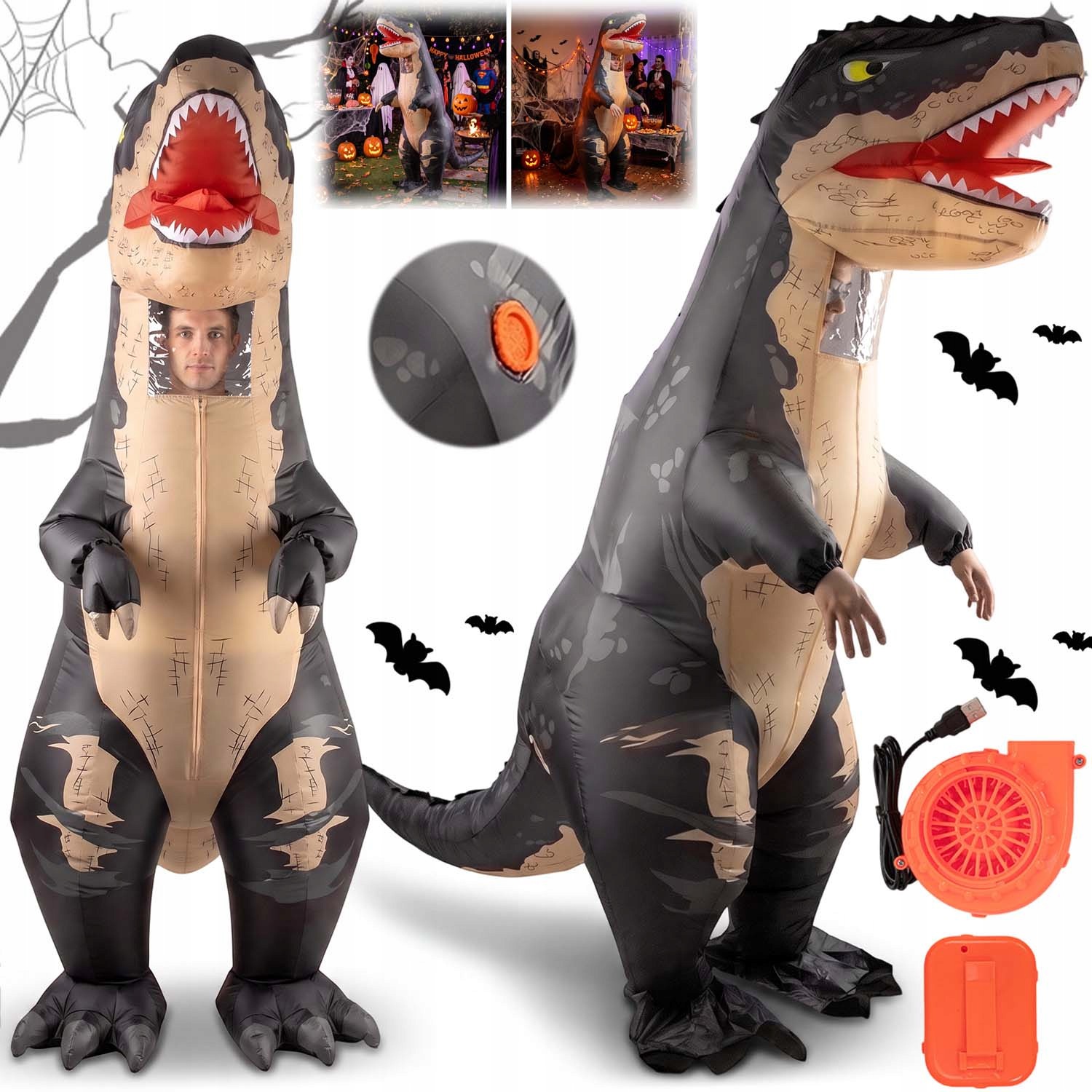 Kostým Dinosaura, Nafukovací Kostým, Halloweenské Kostýmy Pro Dospělé