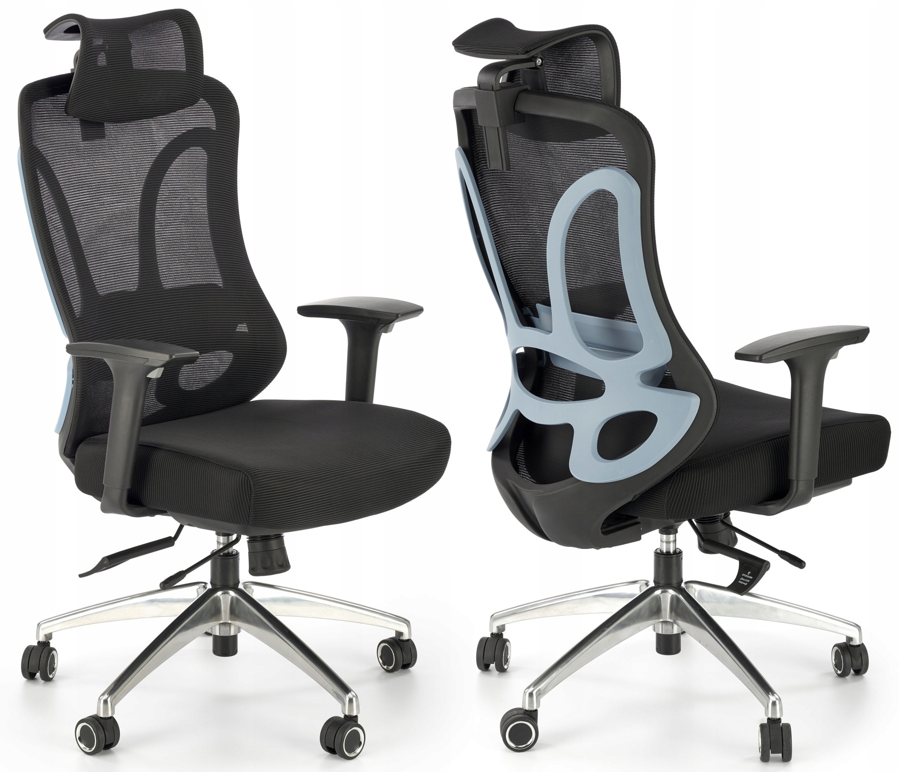 FOTEL GAMINGOWY OBROTOWY GILBERTO CZARNY HALMAR