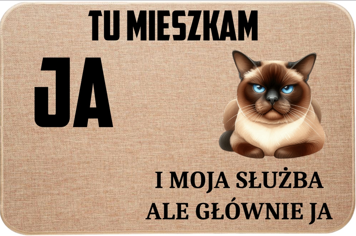 Lněná Rohožka S Kočkou, Tady Bydlím Já A Moje Služba, Ale Hlavně Já 7