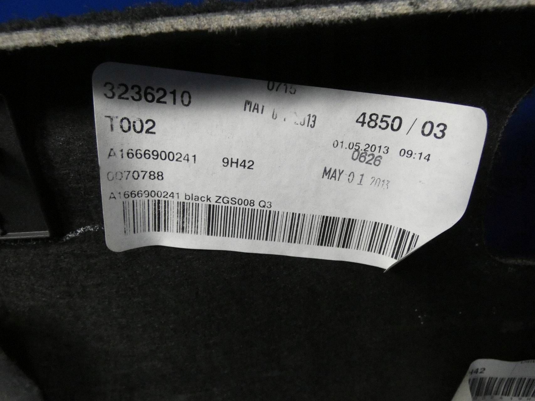 MERCEDES ML W166 side upholstery boot right rear part
