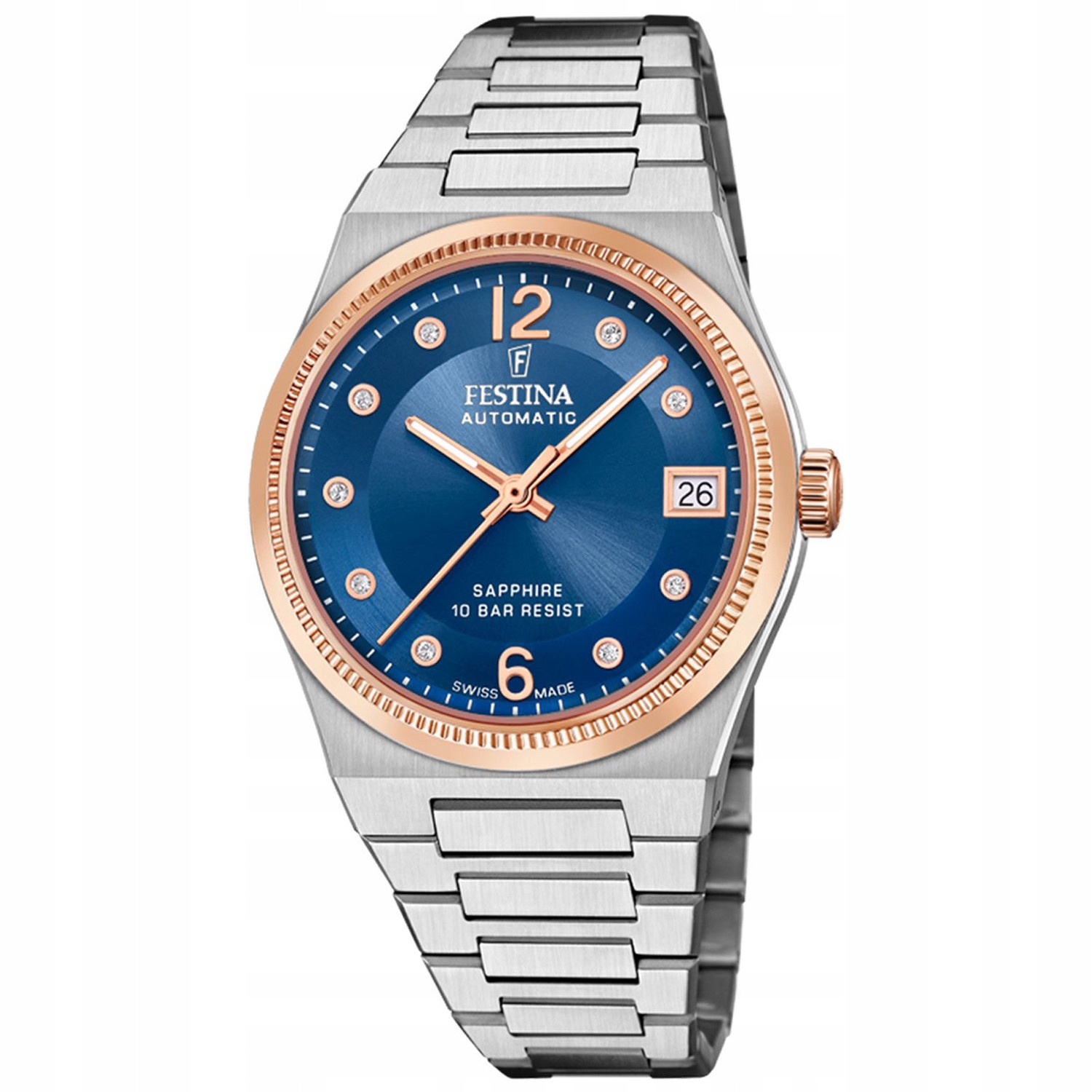 Dámské hodinky Festina F20031-2 Zirkony stříbrné